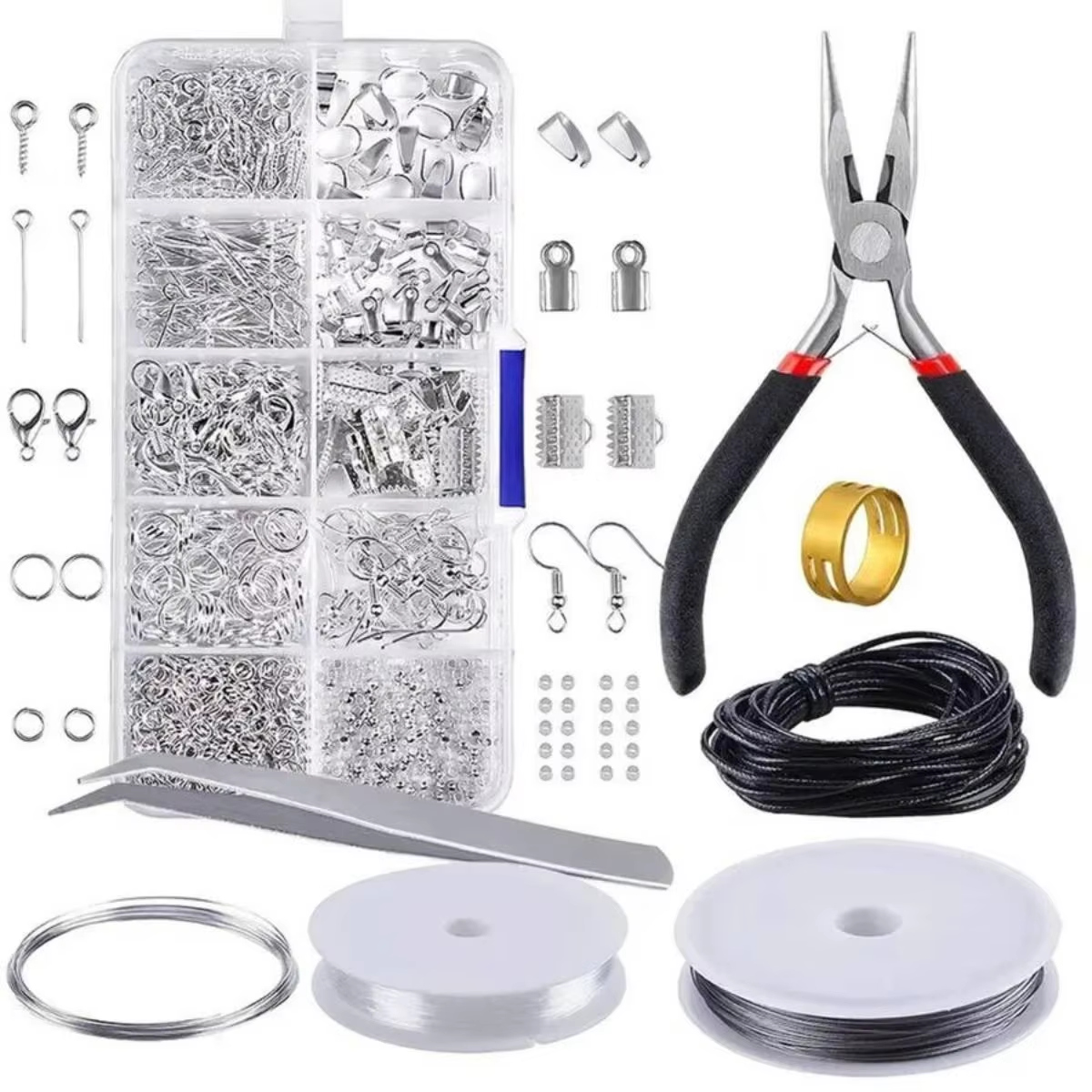 Jewelry Making Ring Tool - 900pcs DIY Jewelry Findings Kit Single