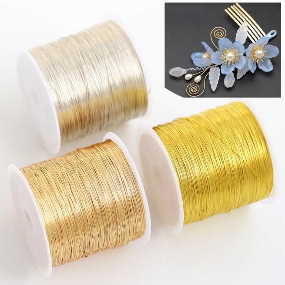 Jewelry Making With Copper Wire - 100m/roll Gold Plated Color Preserving Alloy