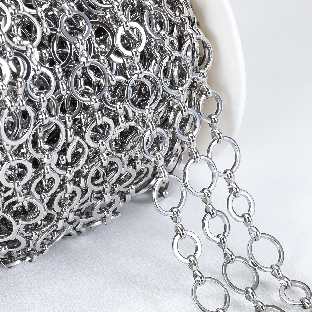 Jewelry Making Ring Tool - 1Meters Stainless Steel O-Ring Chain 8mm