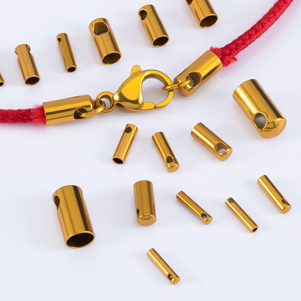 Jewelry Making Supplies Wholesale - 20pcs No Fade Stainless Steel End