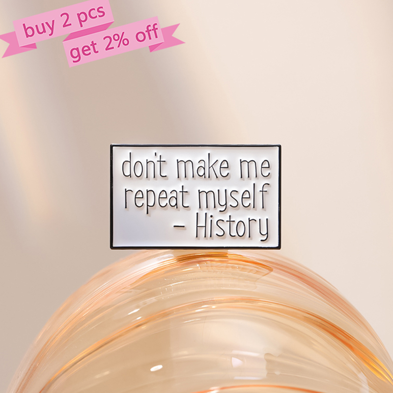 Funny Quotes Enamel Pins Custo - Jewelry Making History recension och pris