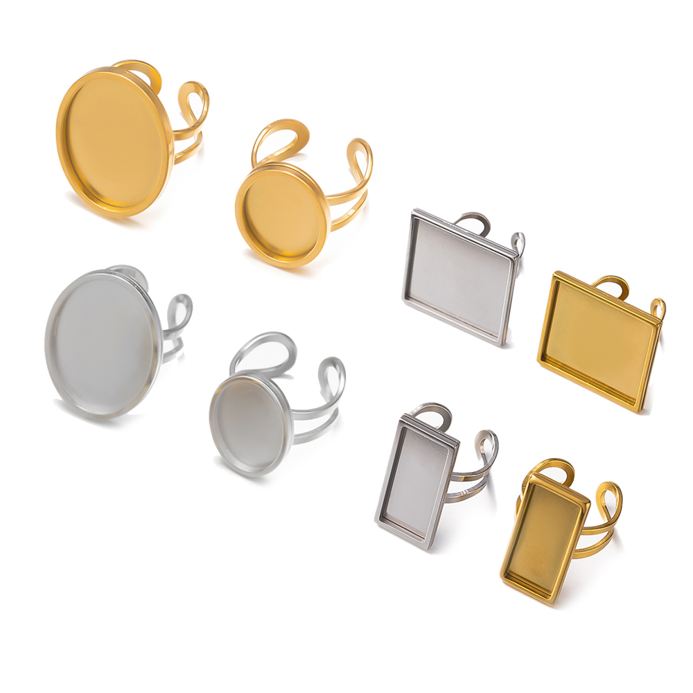 4Pcs Stainless Steel Golden Bl - Jewelry Making Ring Tool recension och pris