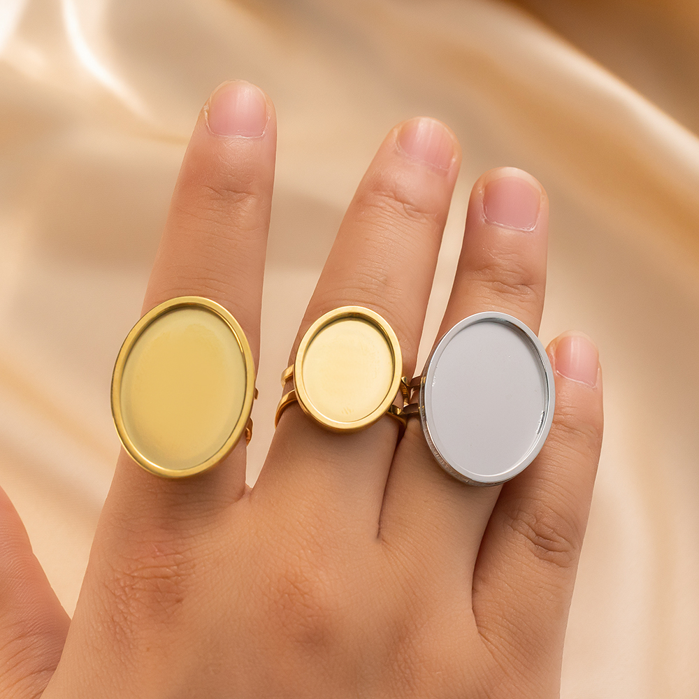 4Pcs Stainless Steel Golden Bl - Jewelry Making Ring Tool recension och pris