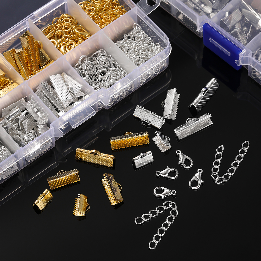 10 Grids Alloy Accessories Set - Jewelry Making Ring Tool recension och pris