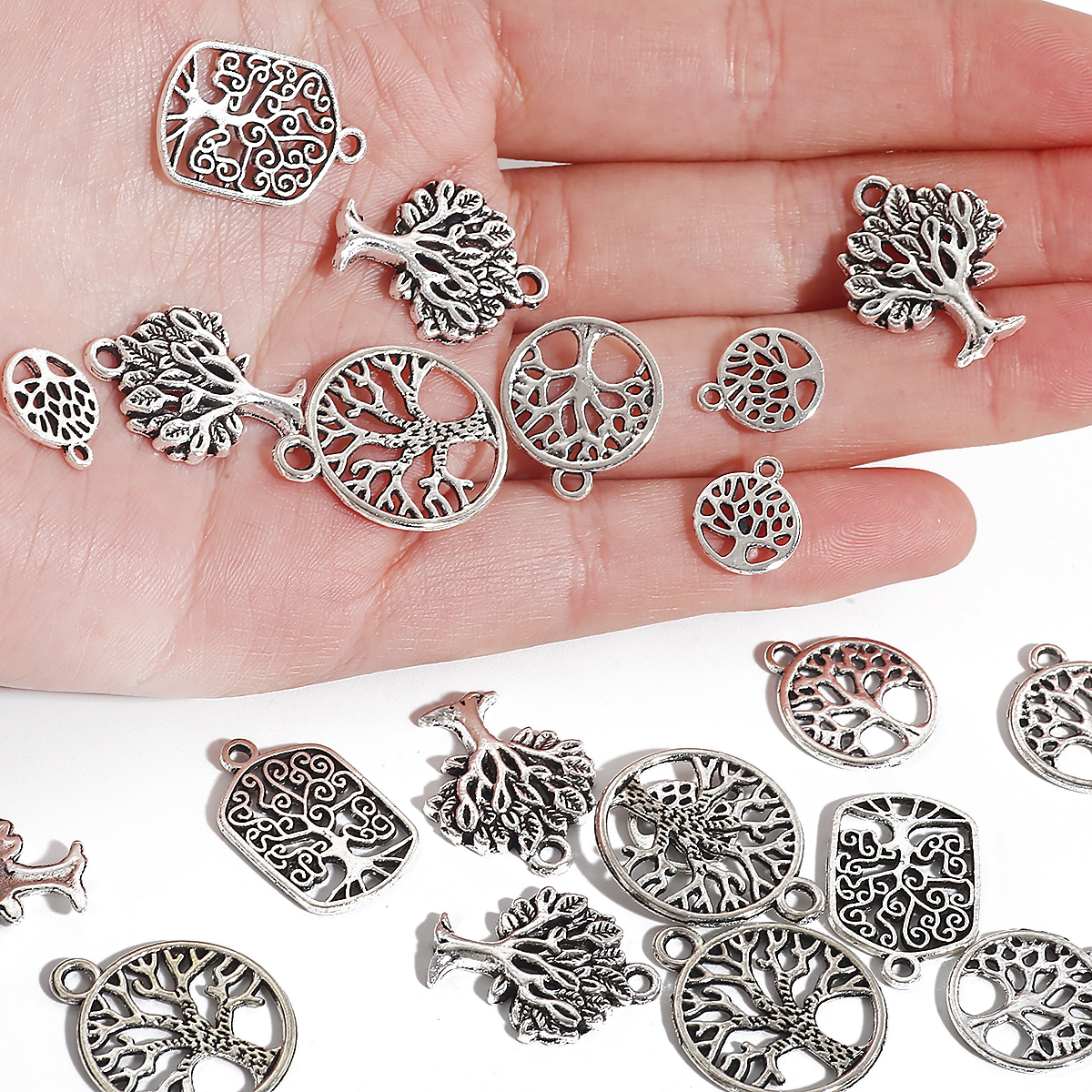 Antique Silver Plated Connecto - Jewelry Making Silver recension och pris
