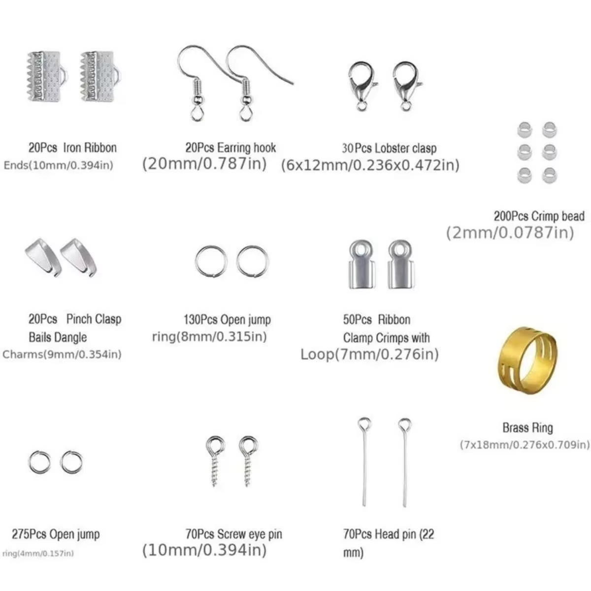 900pcs DIY Jewelry Findings Ki - Jewelry Making Ring Tool recension och pris
