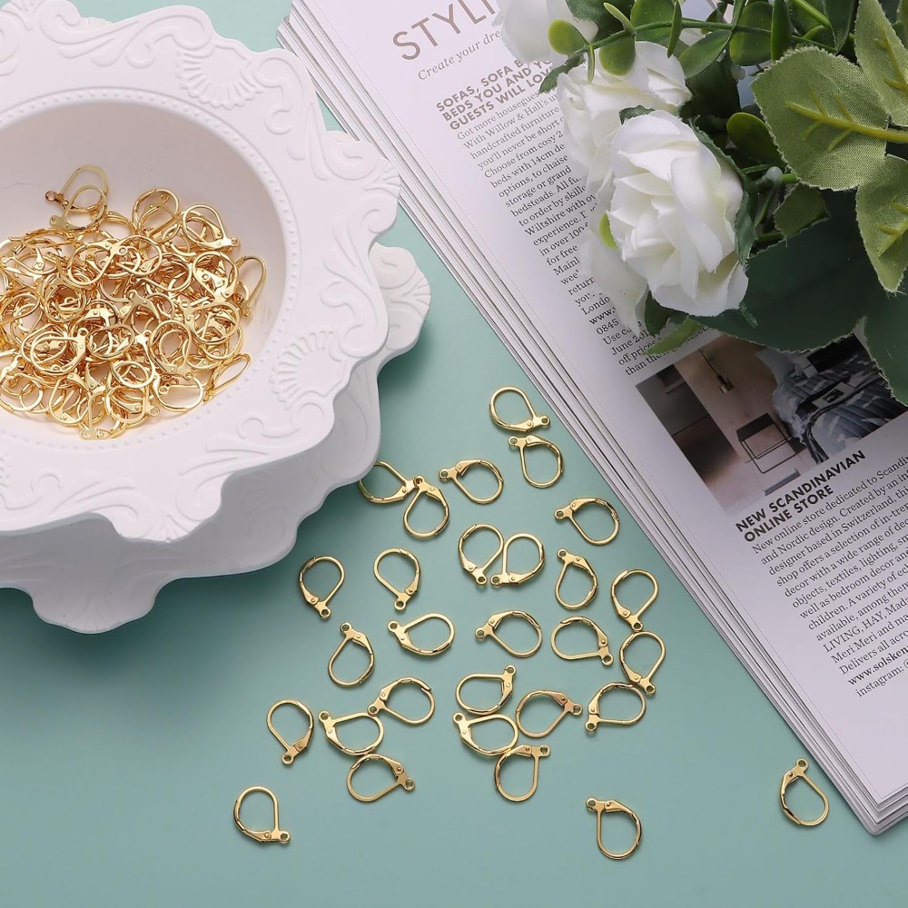 100pcs Leverback Earring Hooks - Jewelry Making With Copper Wire recension och pris