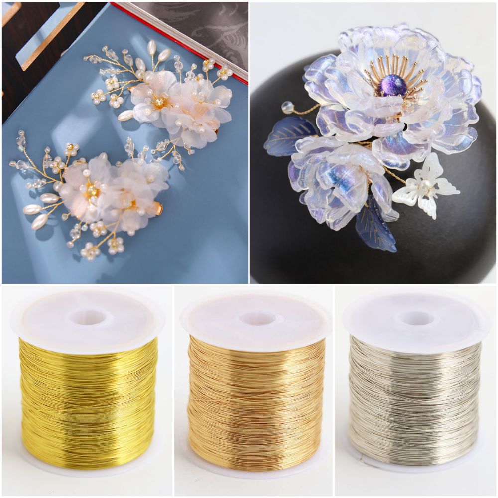 100m/roll Gold Plated Color Pr - Jewelry Making With Copper Wire recension och pris