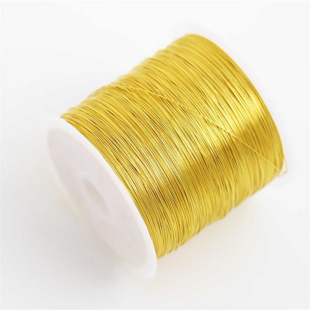 100m/roll Gold Plated Color Pr - Jewelry Making With Copper Wire recension och pris