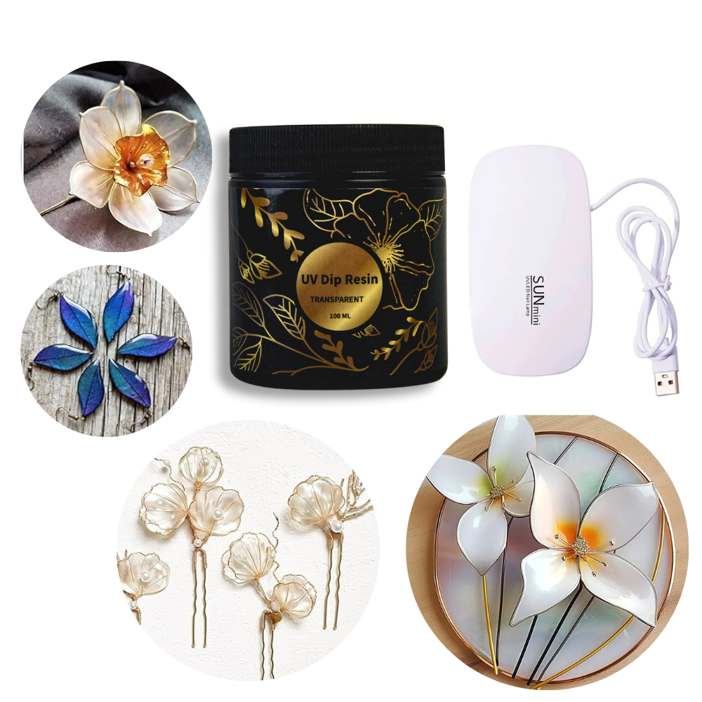 UV DIP Resin Glue Set 50/100ml - Jewelry Making With Copper Wire recension och pris
