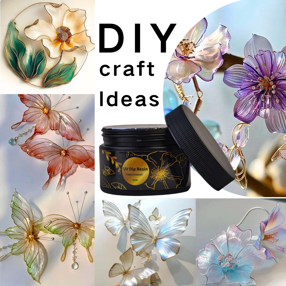 UV DIP Resin Glue Set 50/100ml - Jewelry Making With Copper Wire recension och pris