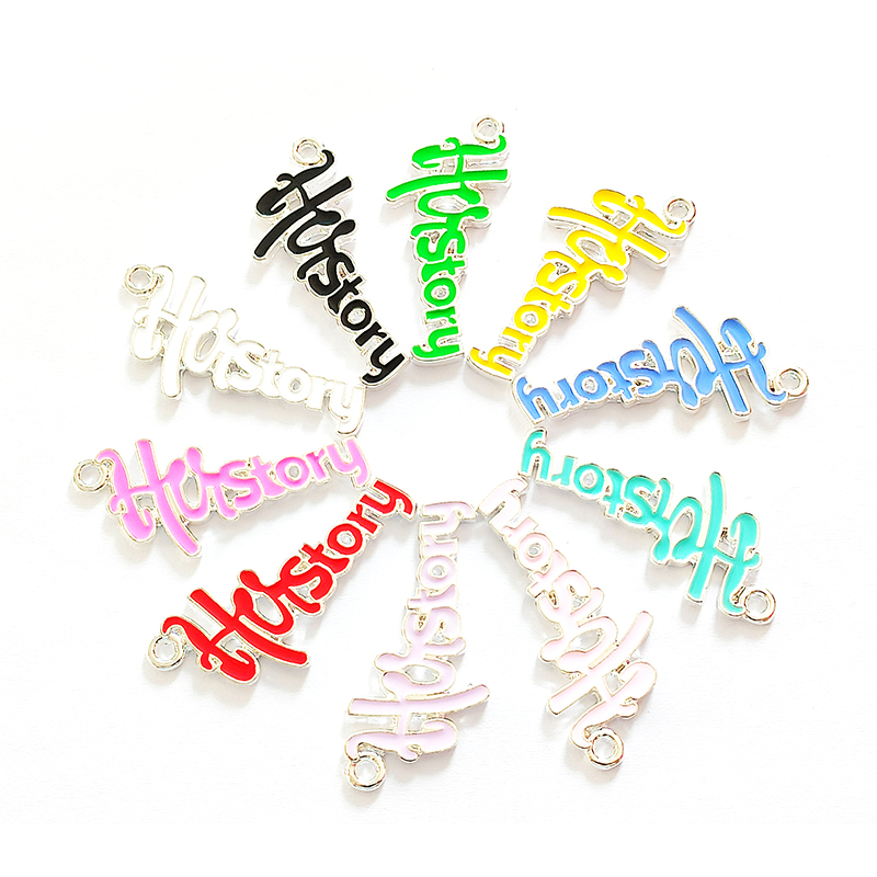 10pcs Letter History Charms LT - Jewelry Making History recension och pris
