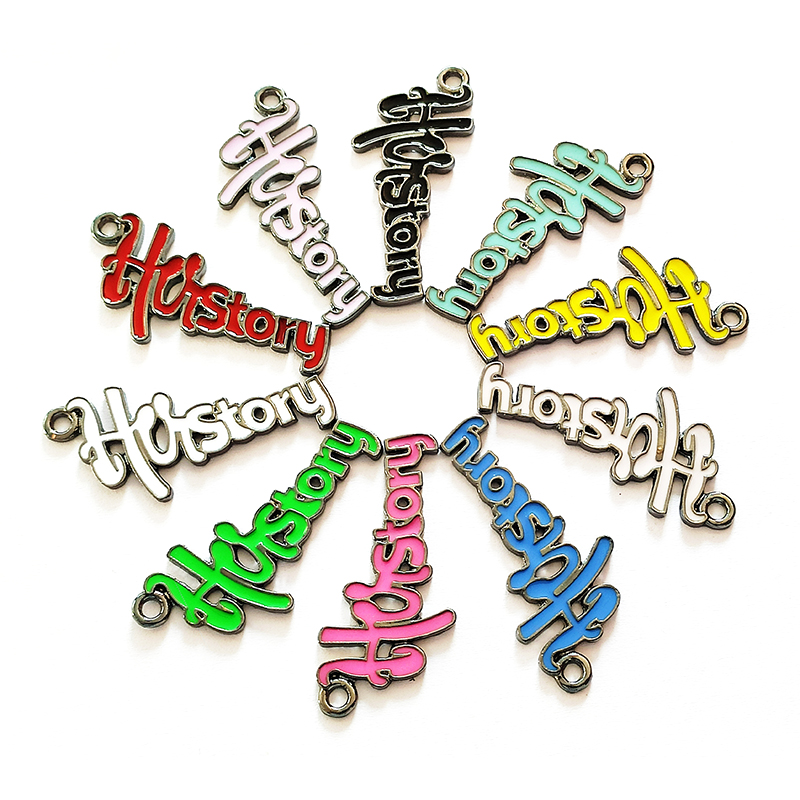 10pcs Letter History Charms LT - Jewelry Making History recension och pris