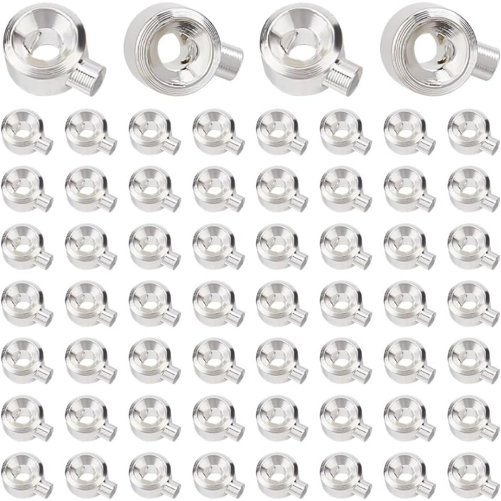 60PCS Brass Crimp Beads 925 St - Jewelry Making Silver recension och pris