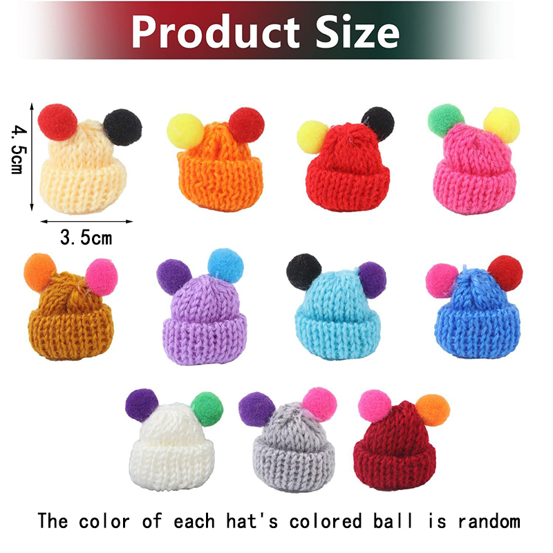 10/20pcs Mini Knitting Hats Kn - Jewelry Making Table recension och pris