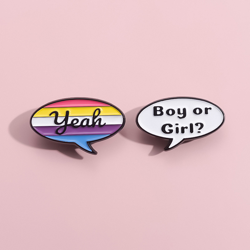 Cartoon Letter Metal Brooch Ra - Jewelry Making History recension och pris