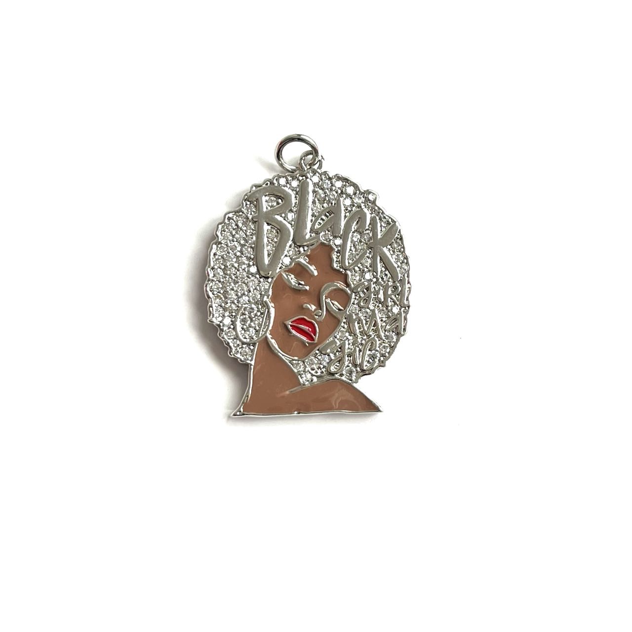 5Pcs Zirconia Paved Black Girl - Jewelry Making History recension och pris