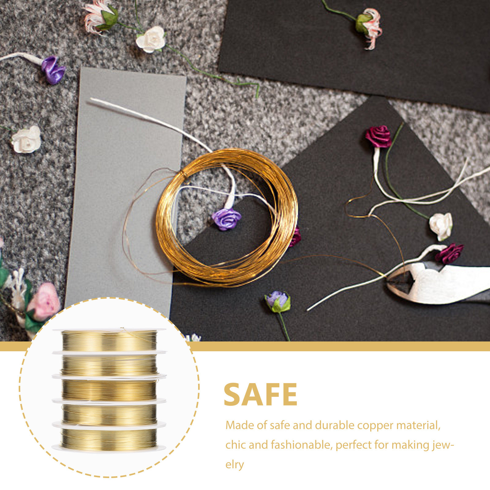 5 Rolls Copper Wire for Jewelr - Jewelry Making With Copper Wire recension och pris