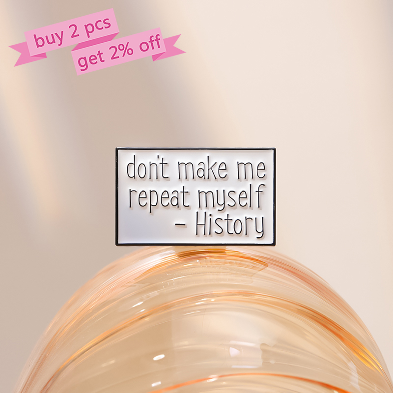 Funny Quotes Enamel Pins Custo - Jewelry Making History recension och pris