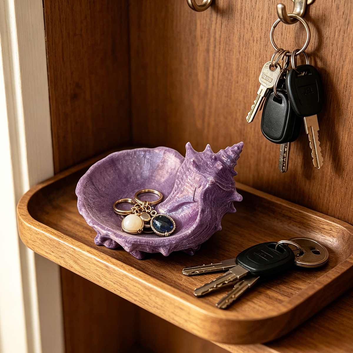 Pearlescent Purple Conch-Shape - Jewelry Making Table recension och pris