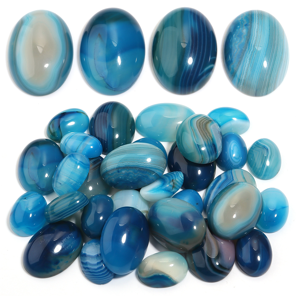 5pcs Natural Stone Cabochon Bl - Jewelry Making Ring Tool recension och pris