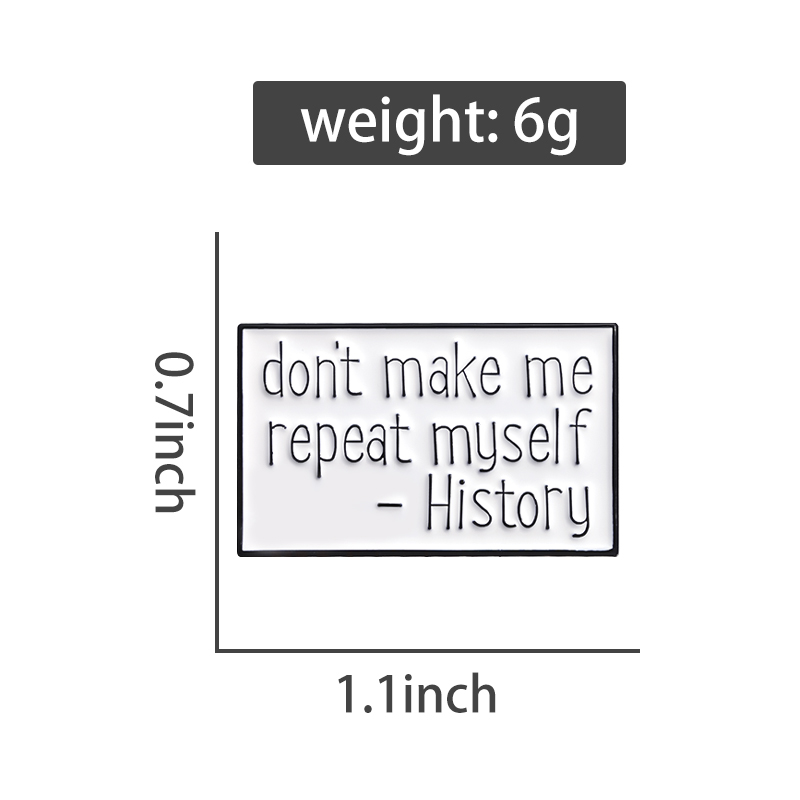 Funny Quotes Enamel Pins Custo - Jewelry Making History recension och pris