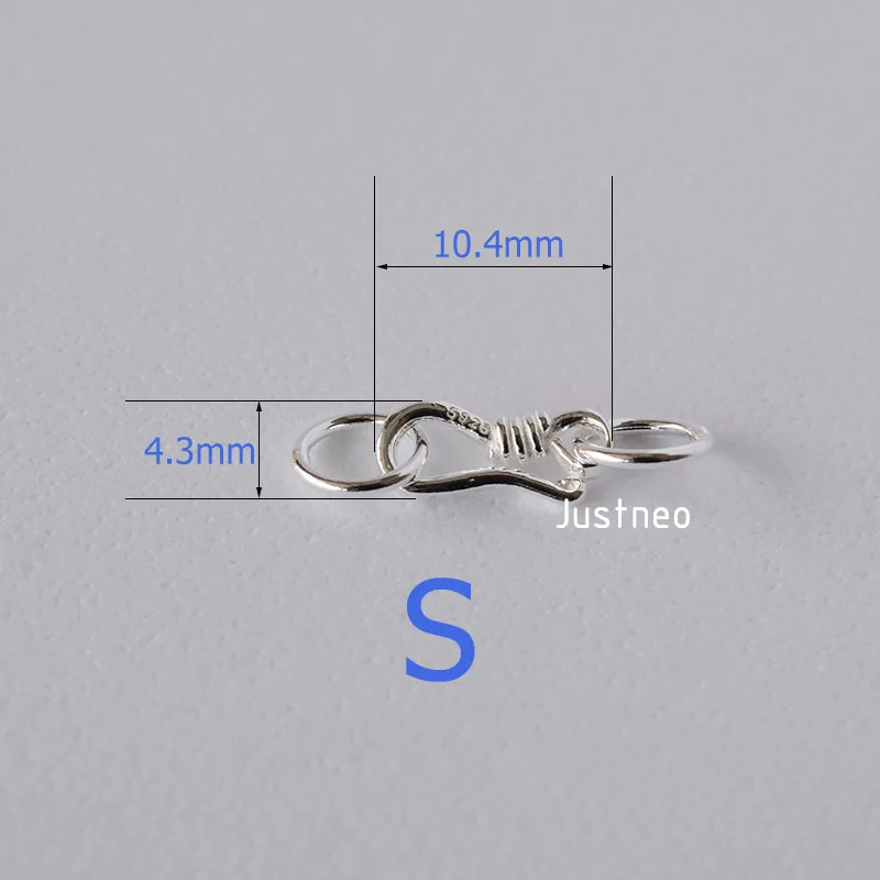 Sterling Silver S Hook & Eye F - Jewelry Making Silver recension och pris