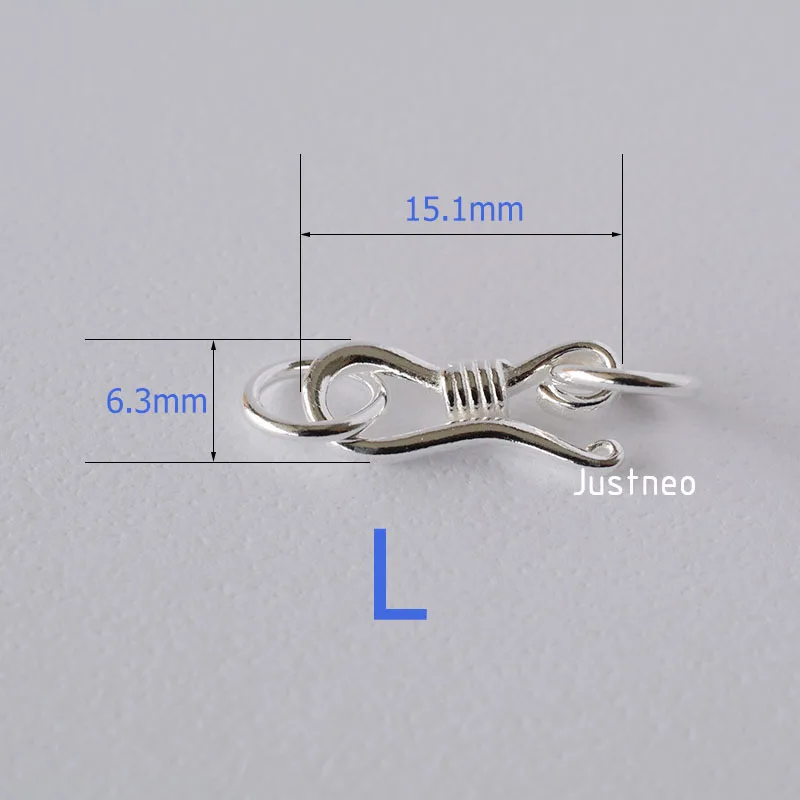 Sterling Silver S Hook & Eye F - Jewelry Making Silver recension och pris
