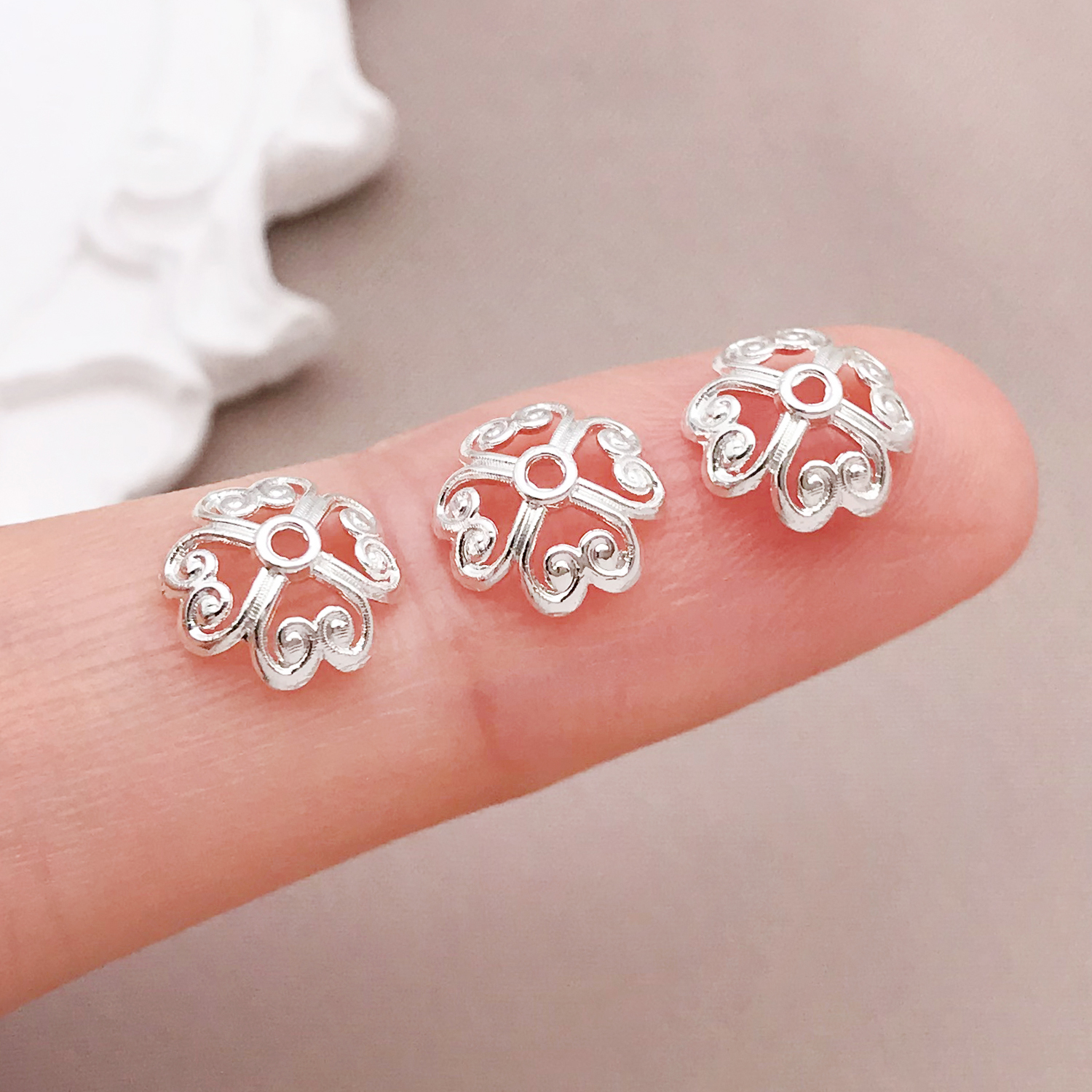 Mixed 10/20pcs 18K copper plat - Jewelry Making Silver recension och pris